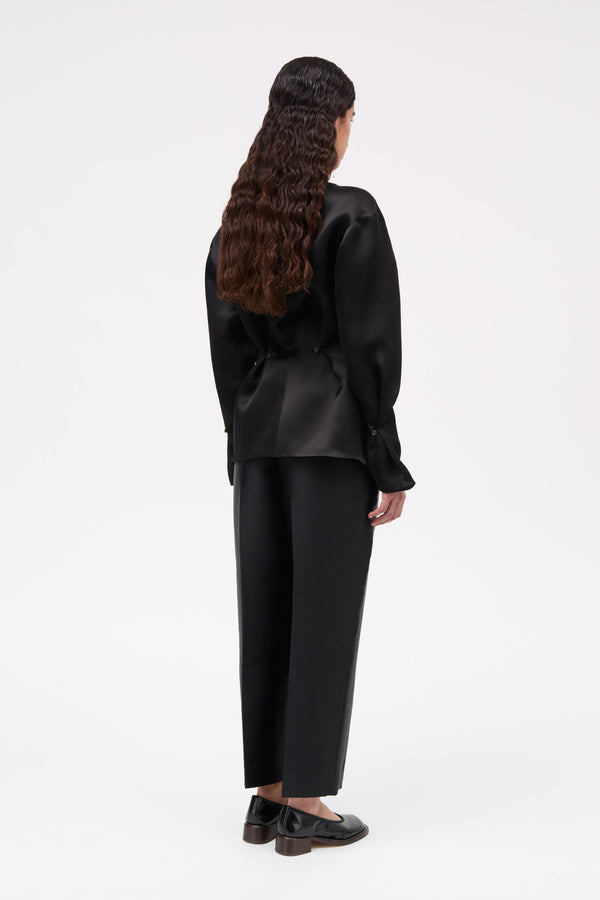 MKDT Studio Bemma-atelier Silk Blouses BLACK