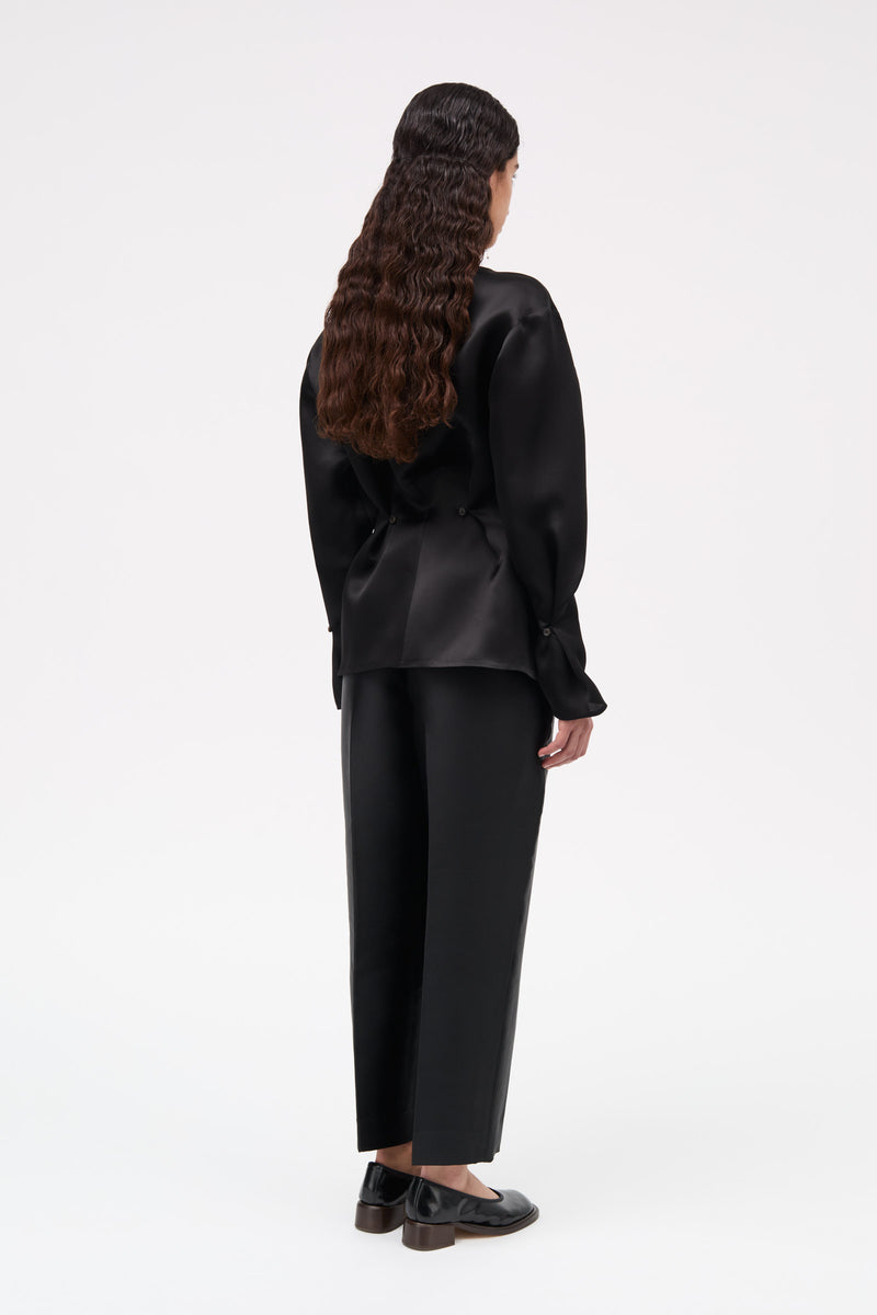 MKDT Studio Bemma-atelier Silk Blouses BLACK