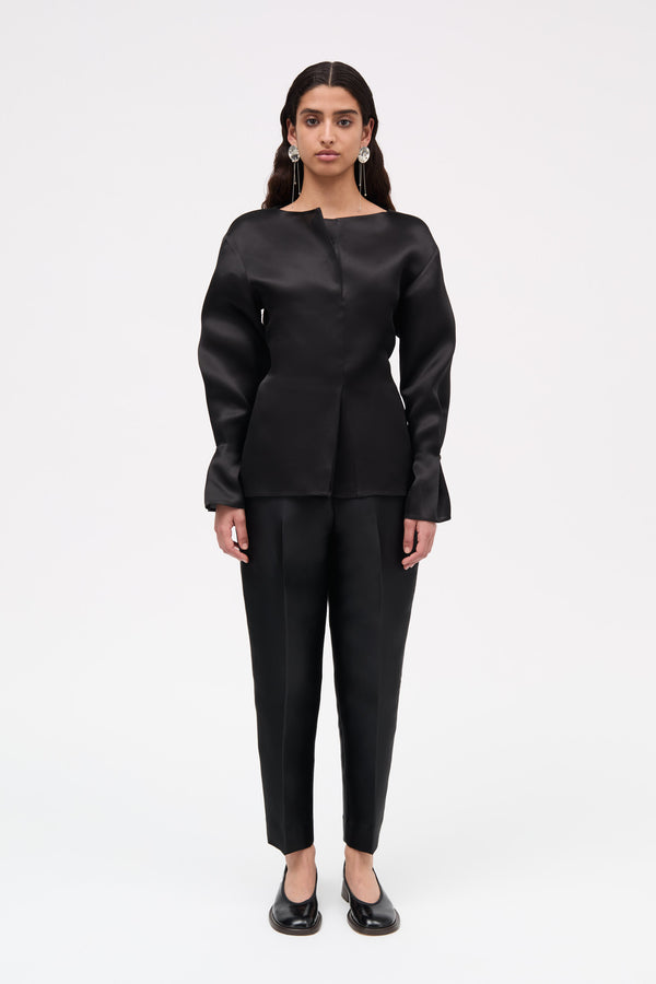 MKDT Studio Bemma-atelier Silk Blouses BLACK