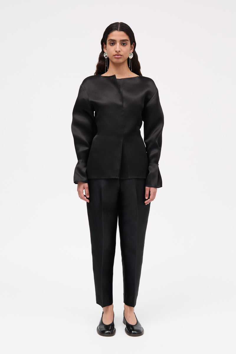 MKDT Studio Bemma-atelier Silk Blouses BLACK