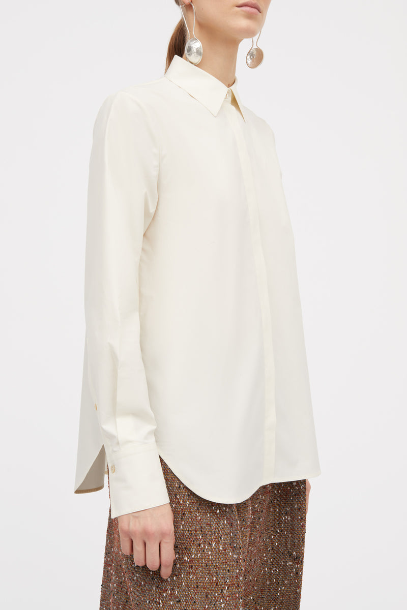 MKDT Studio Bertine Poplin Shirts Creme
