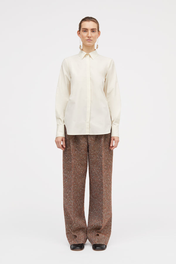 MKDT Studio Bertine Poplin Shirts Creme