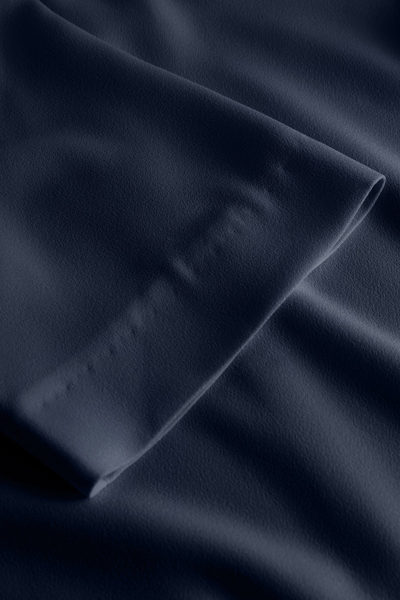 MKDT Studio Betty Crepe Georgette Blouses NAVY