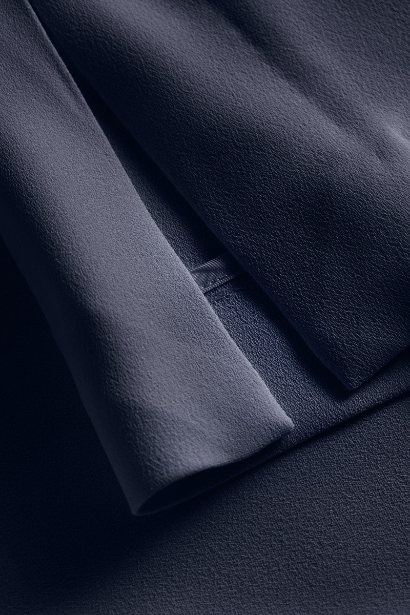 MKDT Studio Betty Crepe Georgette Blouses NAVY