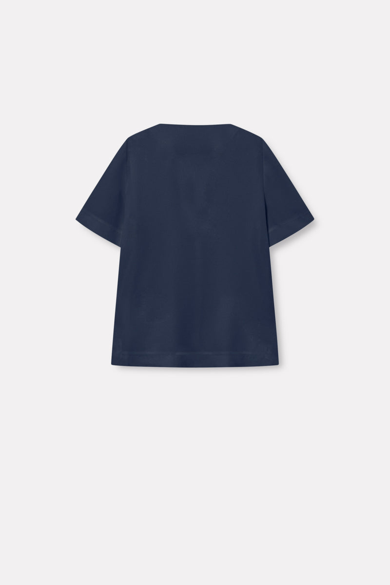 MKDT Studio Betty Crepe Georgette Blouses NAVY