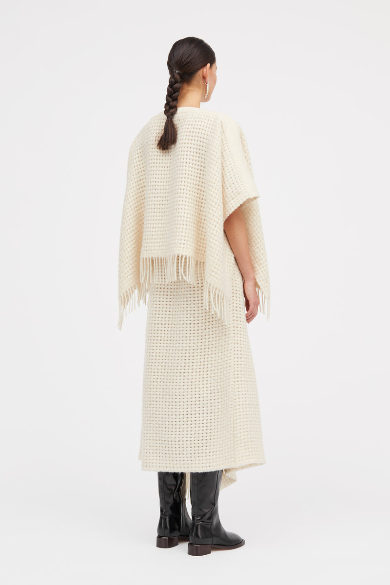 MKDT Studio Bri Atelier Wool Check Blouses SNOW