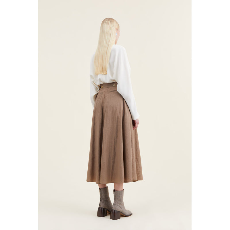 Mark Kenly Domino Tan Brina Crepe Georgette Blouses