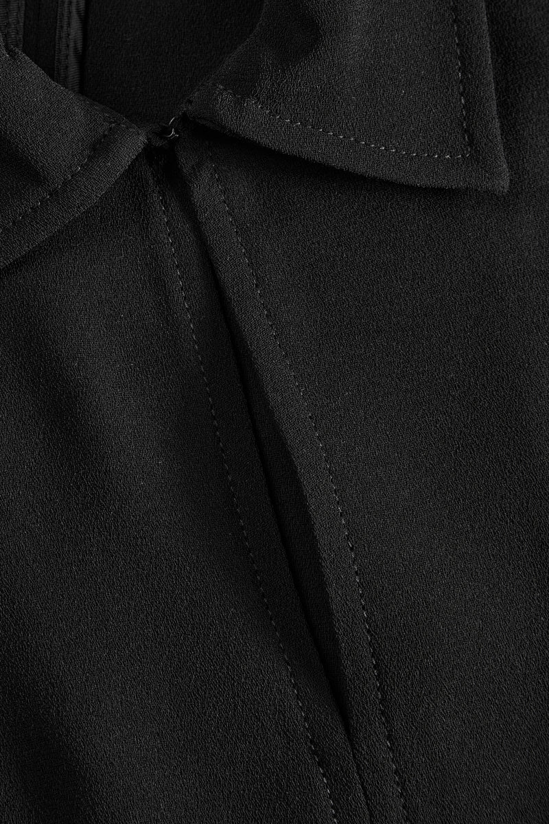 MKDT Studio Brisa Crepe Georgette Blouses BLACK