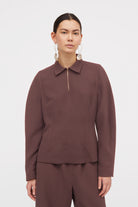 MKDT Studio Brisa Crepe Georgette Blouses BURGUNDY
