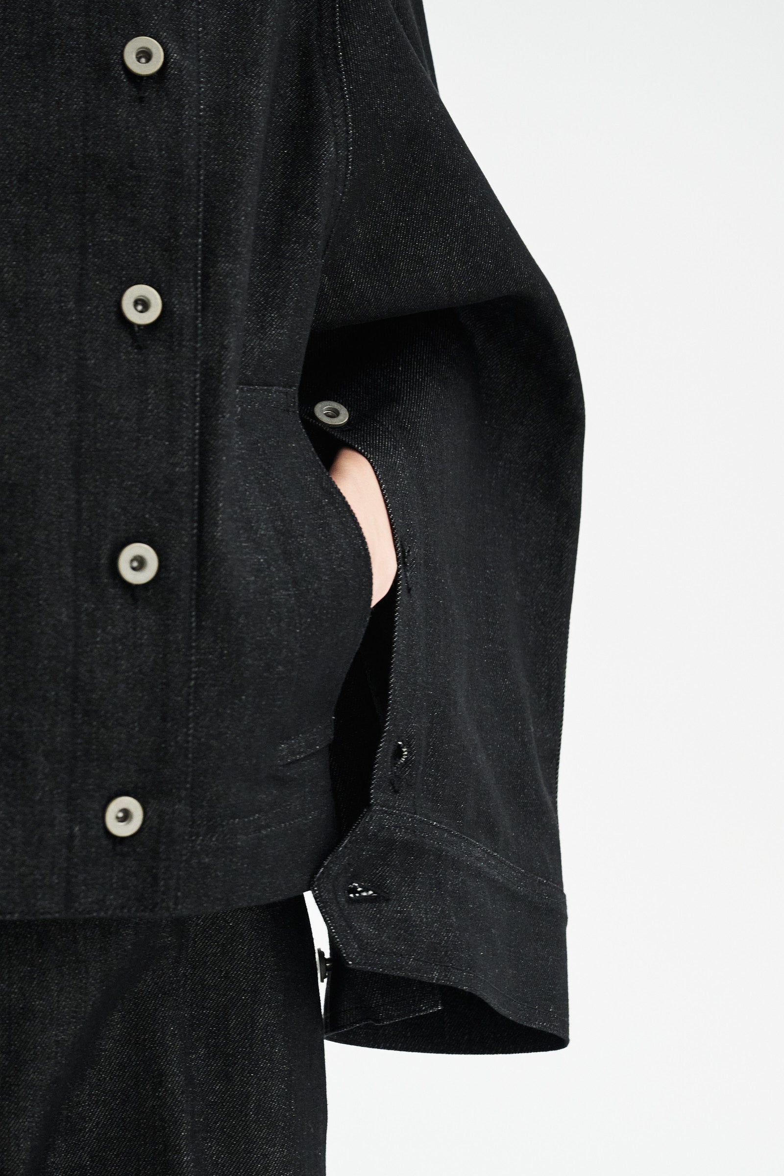 MKDT Studio CALYPSO BLACK DENIM Coats BLACK DENIM