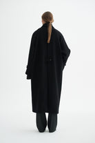 MKDT Studio CARO TWO LAYERED WOOL Coats BLACK