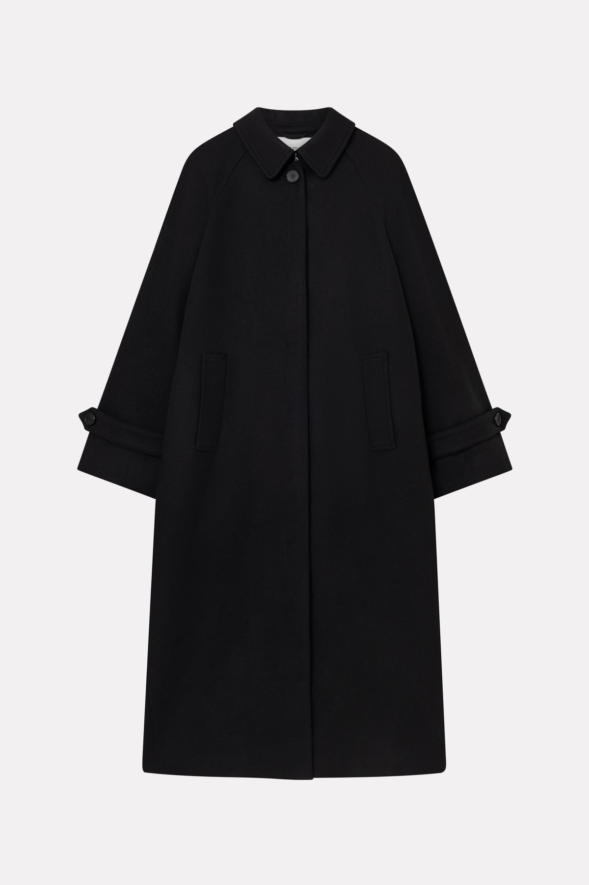 MKDT Studio CARO TWO LAYERED WOOL Coats BLACK