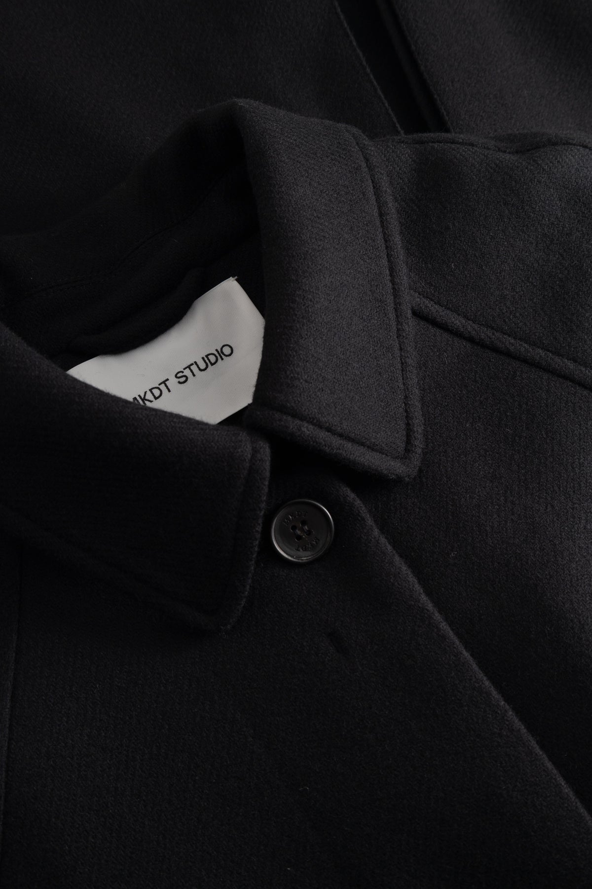 MKDT Studio CARO TWO LAYERED WOOL Coats BLACK