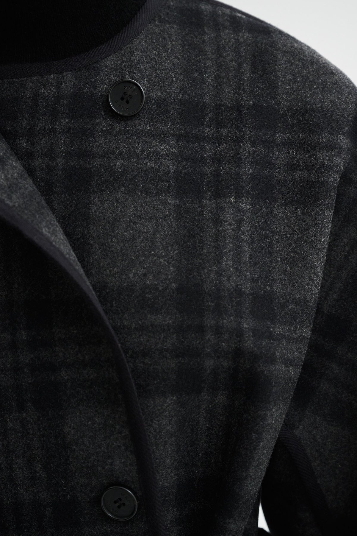 MKDT Studio CASPIA CHECK COAT Coats BLACK