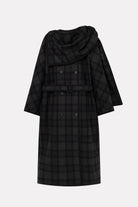 MKDT Studio CASPIA CHECK COAT Coats BLACK