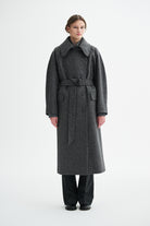 MKDT Studio CIBEL CHECK COAT Coats GREY CHECK