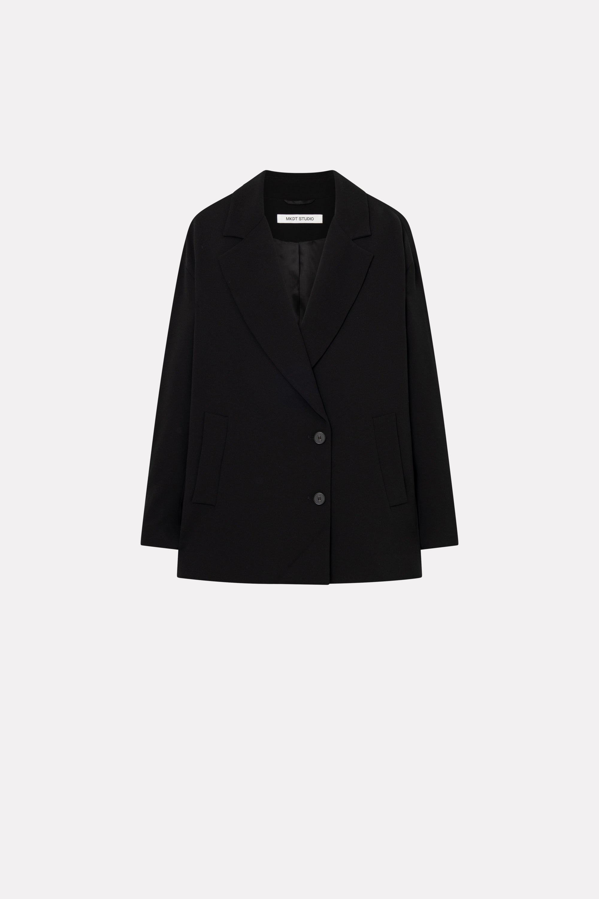 MKDT Studio COVY CREPE GEORGETTE Coats BLACK
