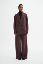 MKDT Studio COVY CREPE GEORGETTE Coats BURGUNDY