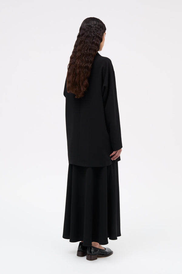 MKDT Studio Calia Crepe Georgette Coats BLACK