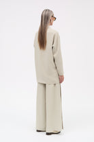 MKDT Studio Calia Crepe Georgette Coats SAND