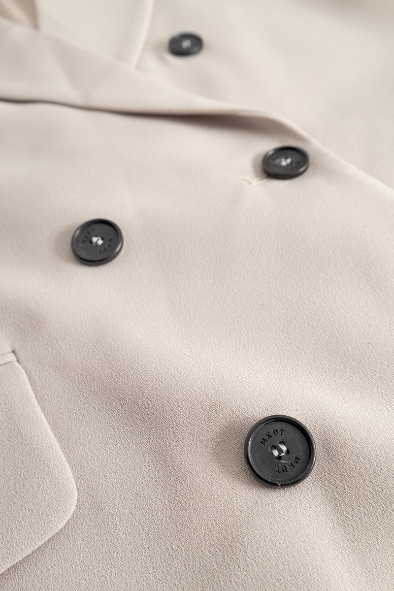 MKDT Studio Calia Crepe Georgette Coats SAND