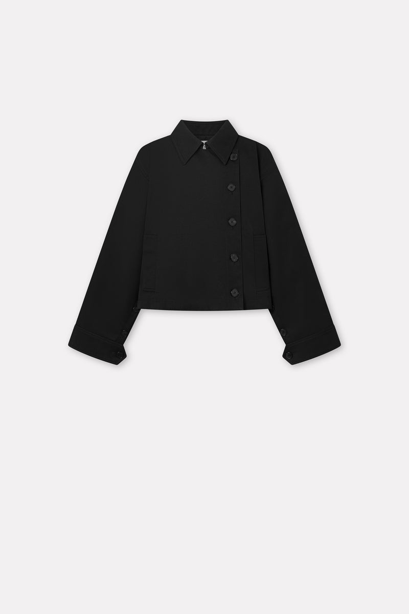 MKDT Studio Calypso Bonded Cotton Jackets BLACK