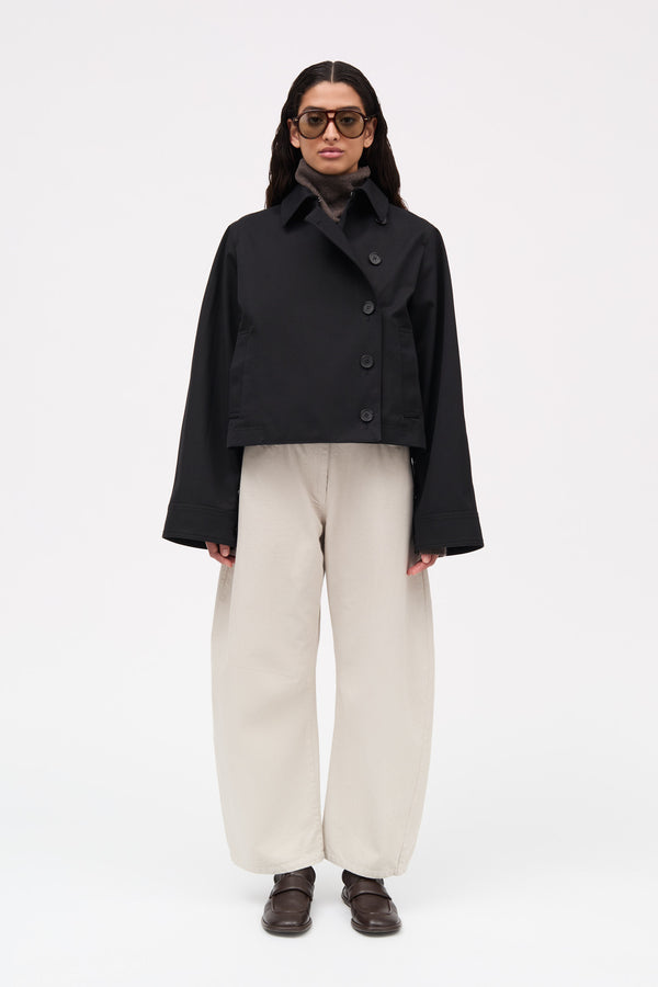 MKDT Studio Calypso Bonded Cotton Jackets BLACK