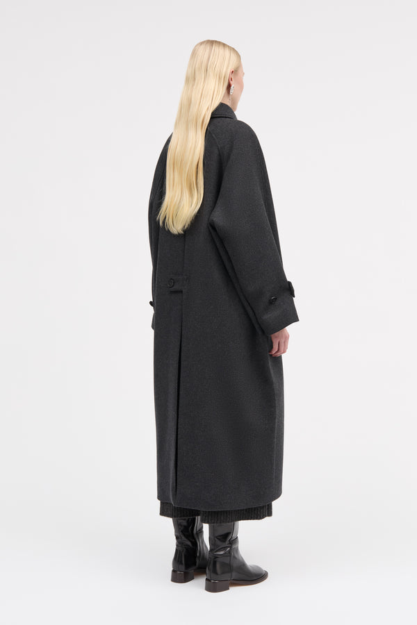 MKDT Studio Caro Two Layered Wool Coats DARK GREY
