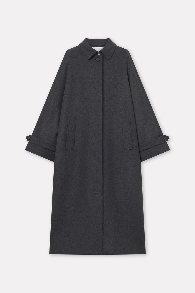 MKDT Studio Caro Two Layered Wool Coats DARK GREY