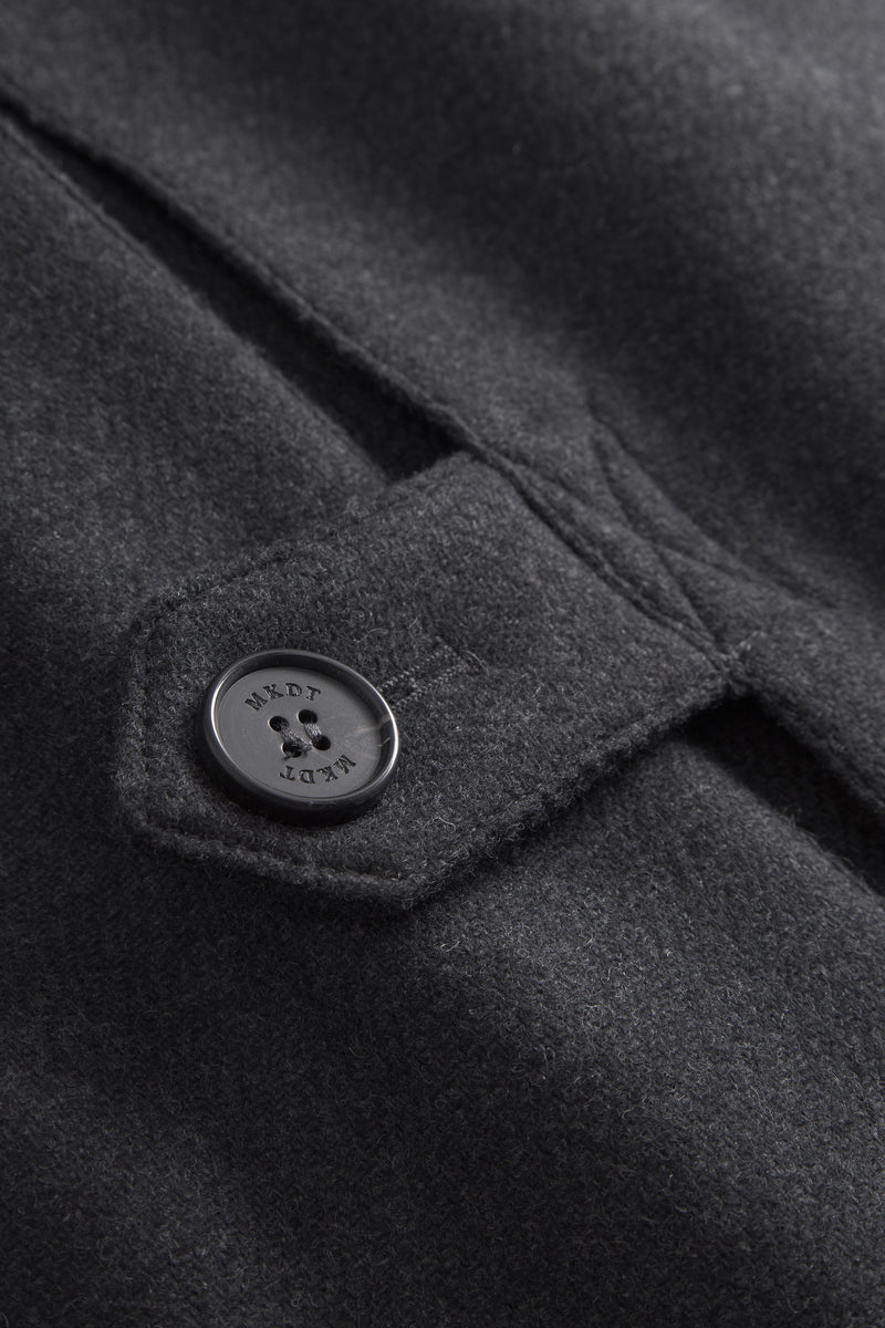 MKDT Studio Caro Two Layered Wool Coats DARK GREY