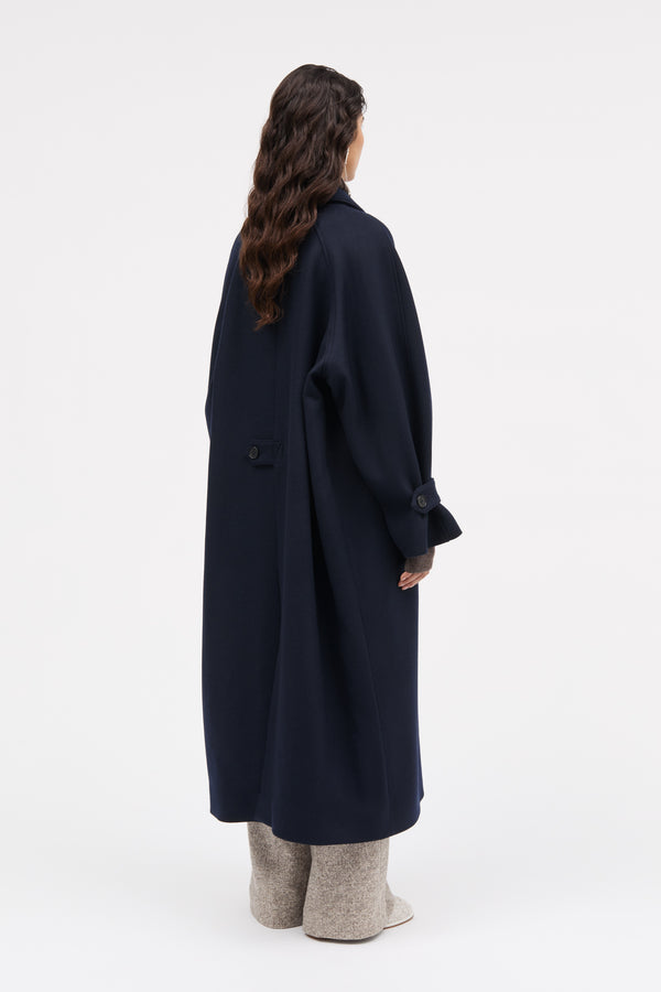 MKDT Studio Caro Two Layered Wool Coats NAVY