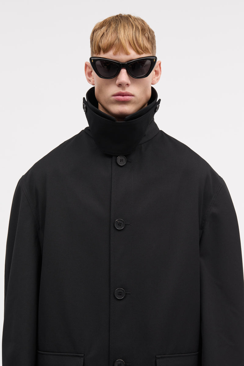 MKDT Studio Cedric Bonded Cotton Coats BLACK