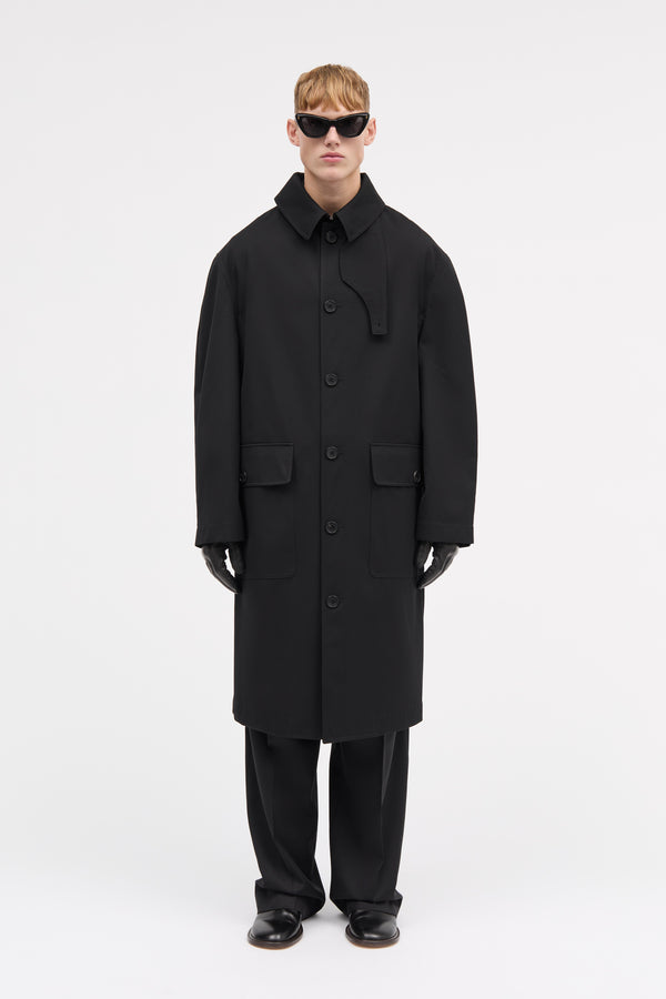 MKDT Studio Cedric Bonded Cotton Coats BLACK