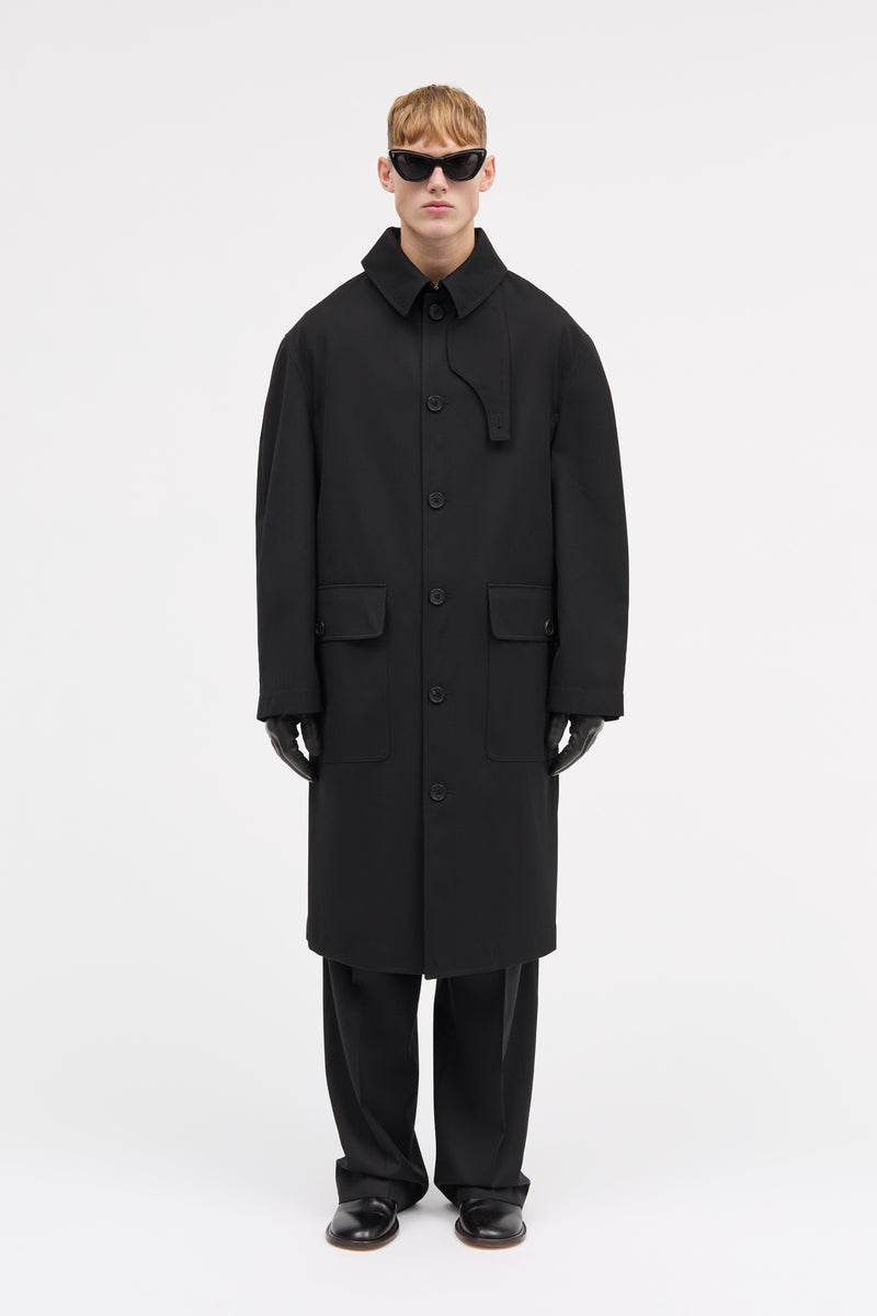 MKDT Studio Cedric Bonded Cotton Coats BLACK