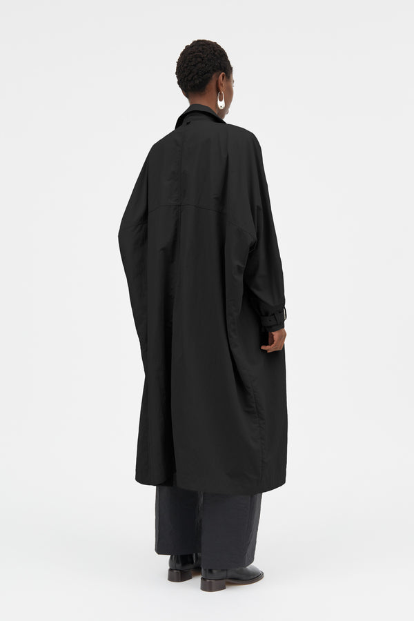 Mark Kenly Domino Tan Charlene Crisp Tech Coats BLACK