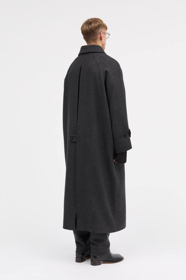 MKDT Studio Christof Two Layered Wool Coats DARK GREY