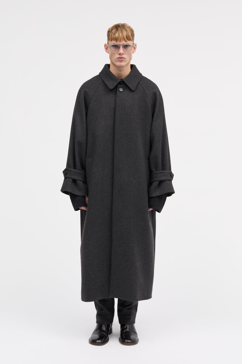 MKDT Studio Christof Two Layered Wool Coats DARK GREY