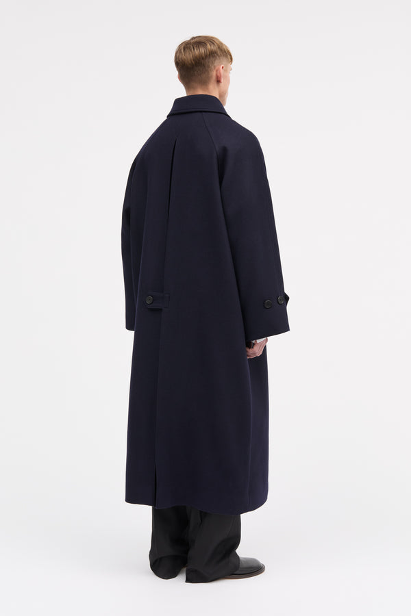 MKDT Studio Christof Two Layered Wool Coats NAVY