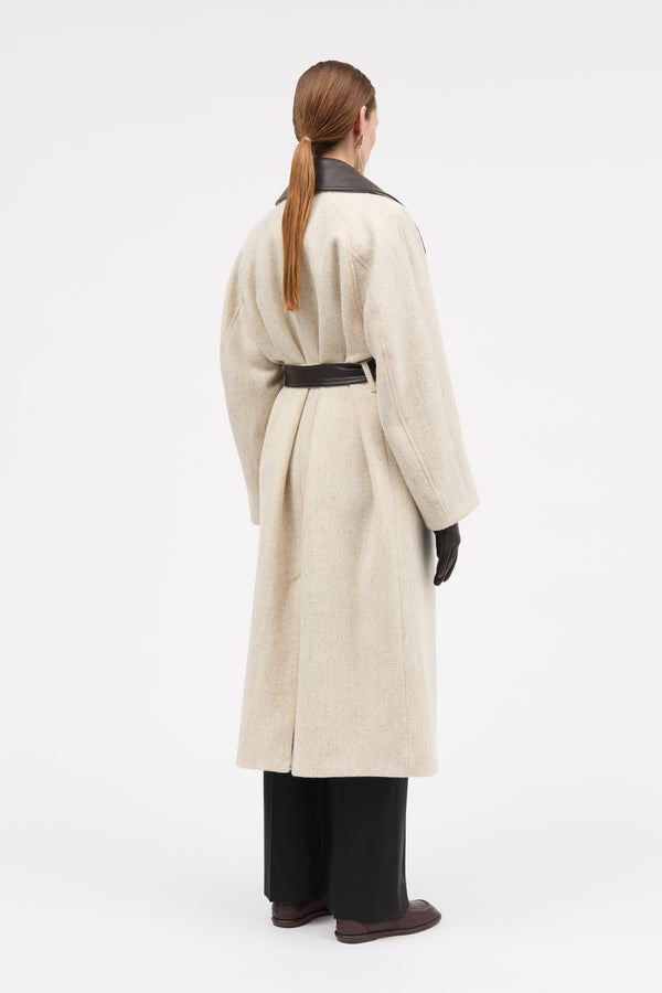 MKDT Studio Cibel Wool Herringbone Coats OAT