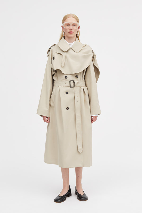 Mark Kenly Domino Tan Cicely Half Panama Coats STONE