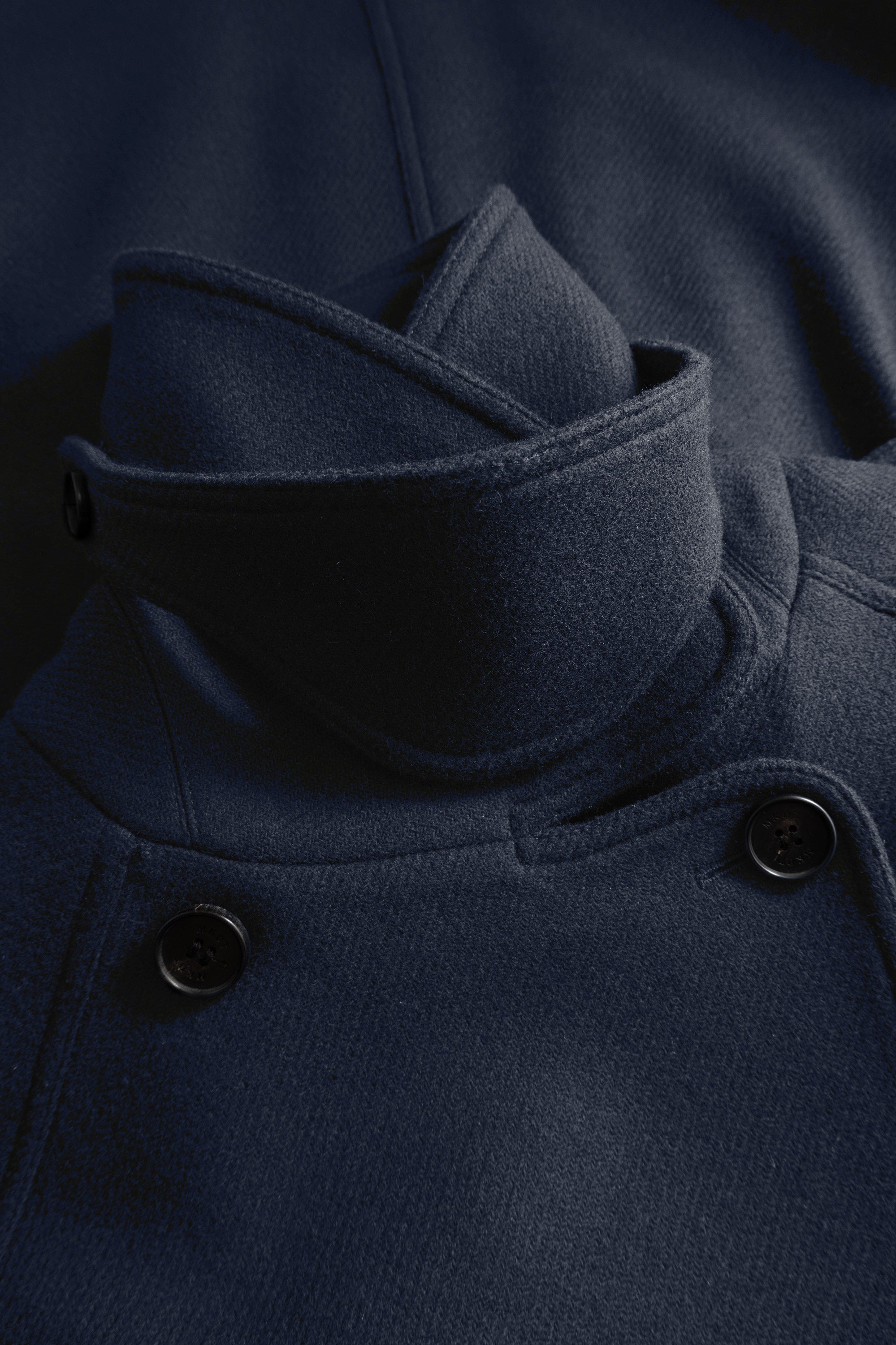 MKDT Studio Cicely Two-Layered Coat Coats DARK NAVY