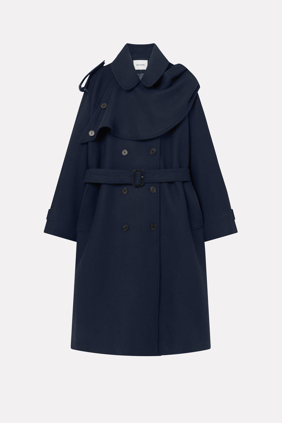 MKDT Studio Cicely Two-Layered Coat Coats DARK NAVY