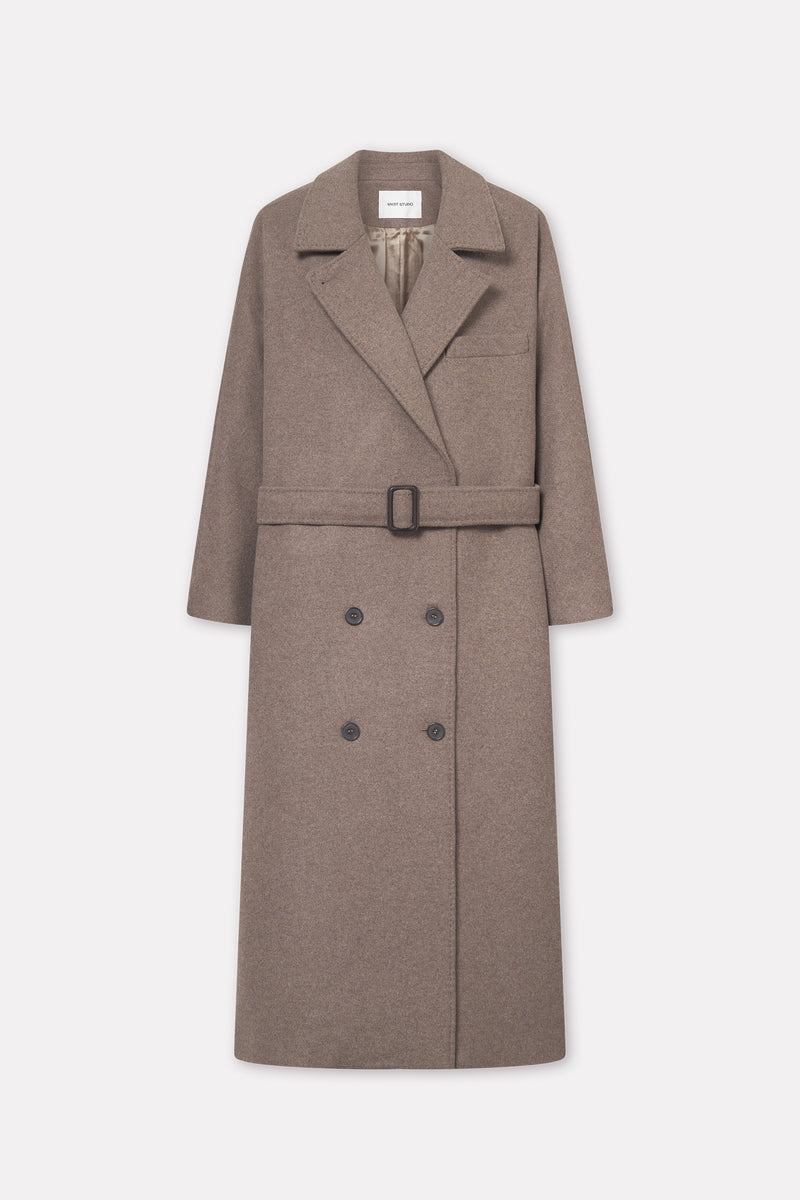 MKDT Studio Clancy Wool Blend Coats TAUPE