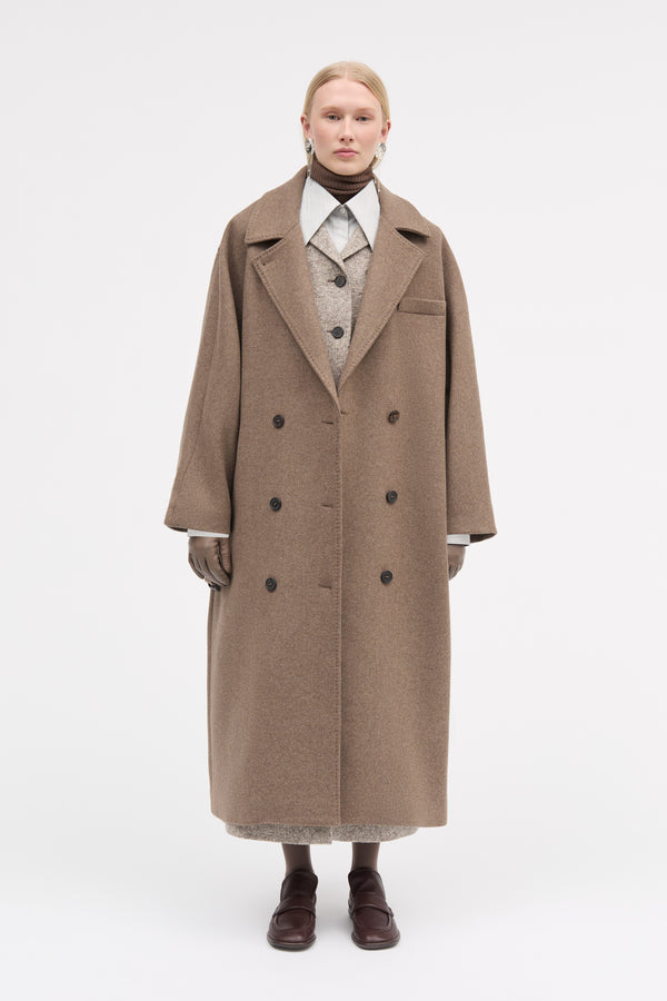MKDT Studio Clancy Wool Blend Coats TAUPE