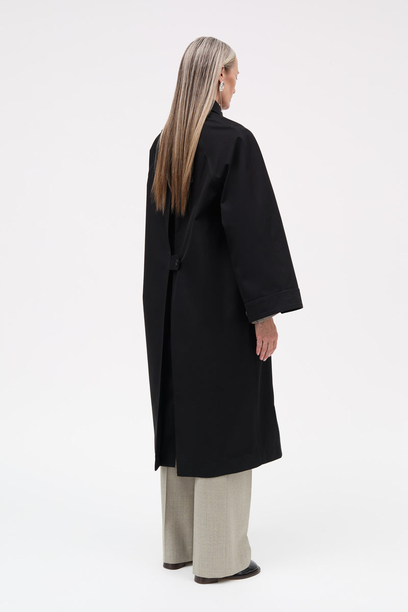 MKDT Studio Coraline Bonded Cotton Coats BLACK