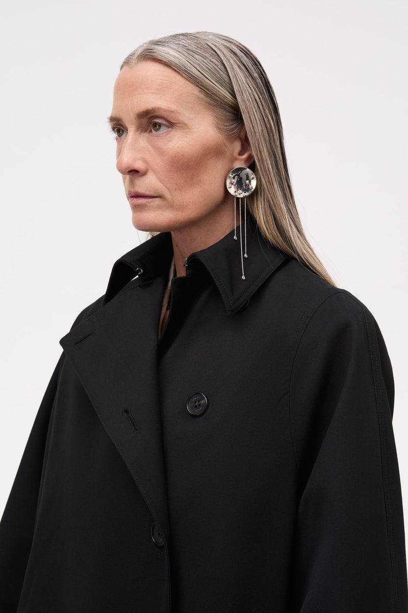 MKDT Studio Coraline Bonded Cotton Coats BLACK