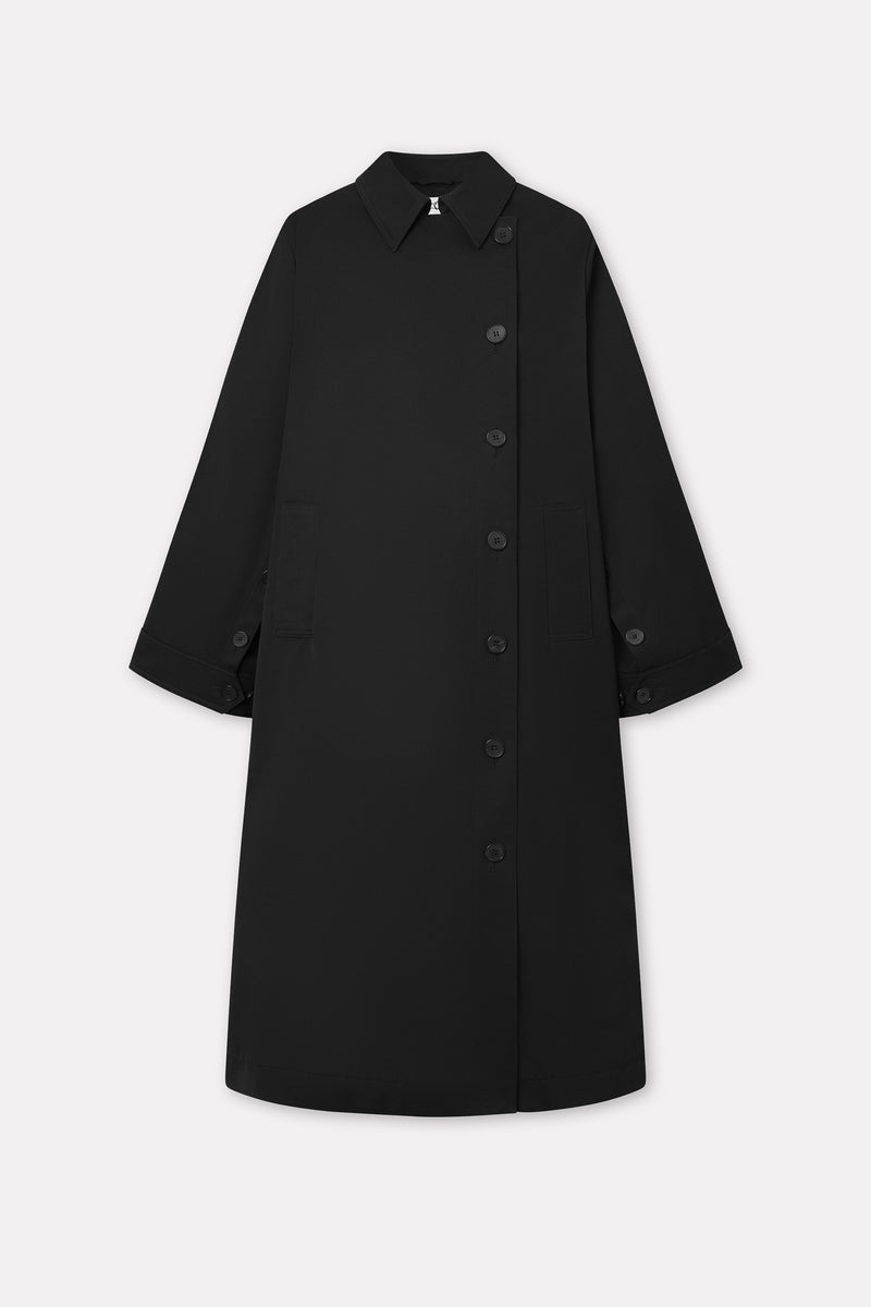 MKDT Studio Coraline Bonded Cotton Coats BLACK