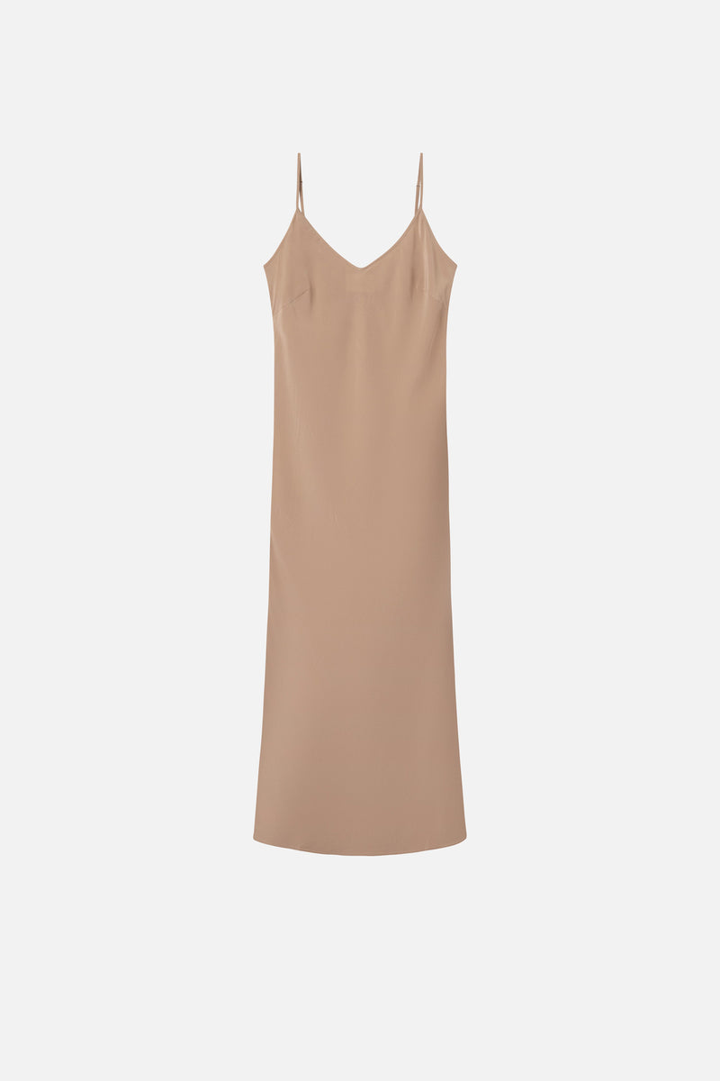 Mark Kenly Domino Tan DALARY RICCI CREPE DE CHINE Dresses