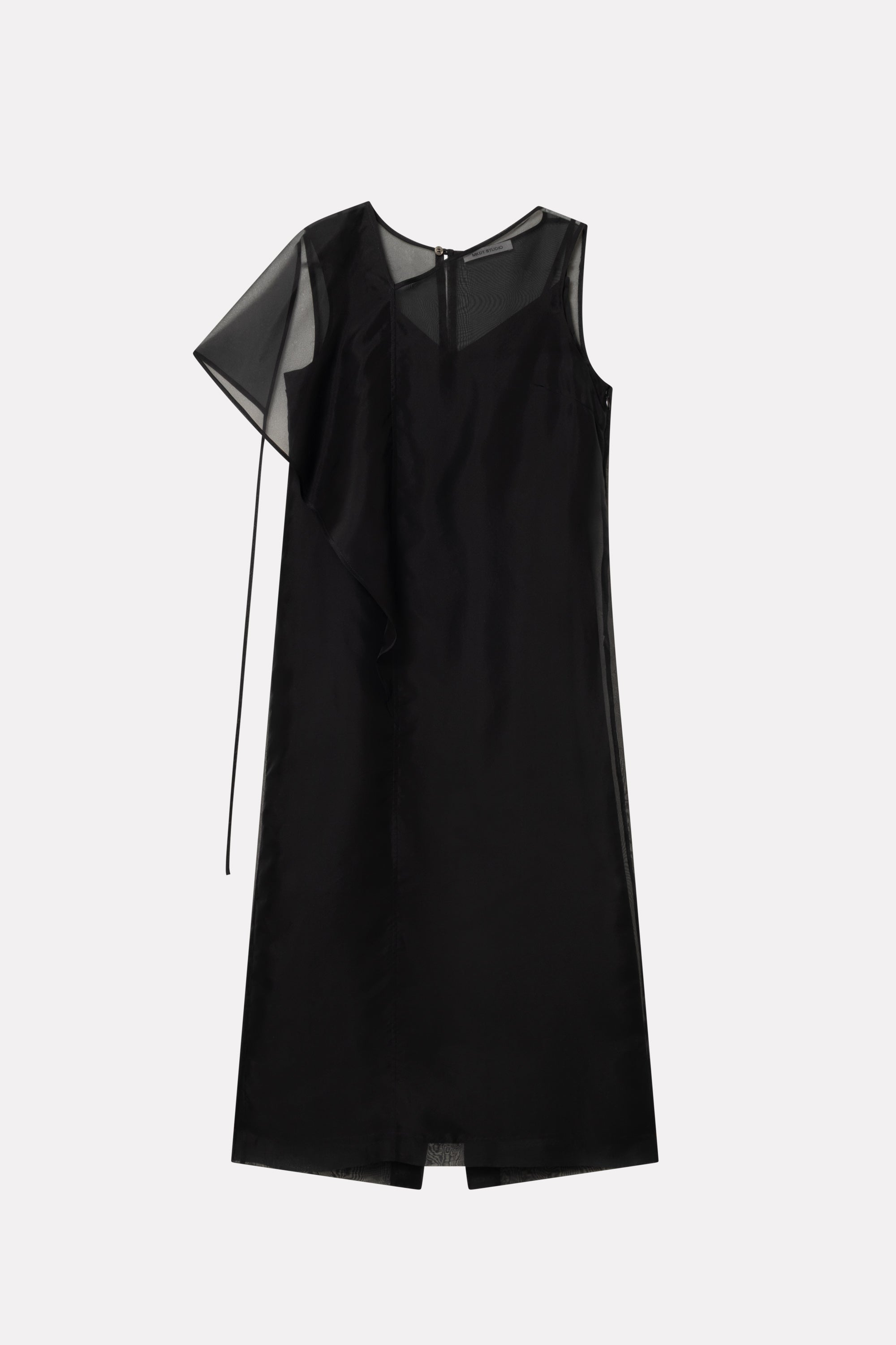 MKDT Studio DASHIKO SILK ORGANZA Dresses BLACK QUARTZ