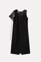 MKDT Studio DASHIKO SILK ORGANZA Dresses BLACK QUARTZ